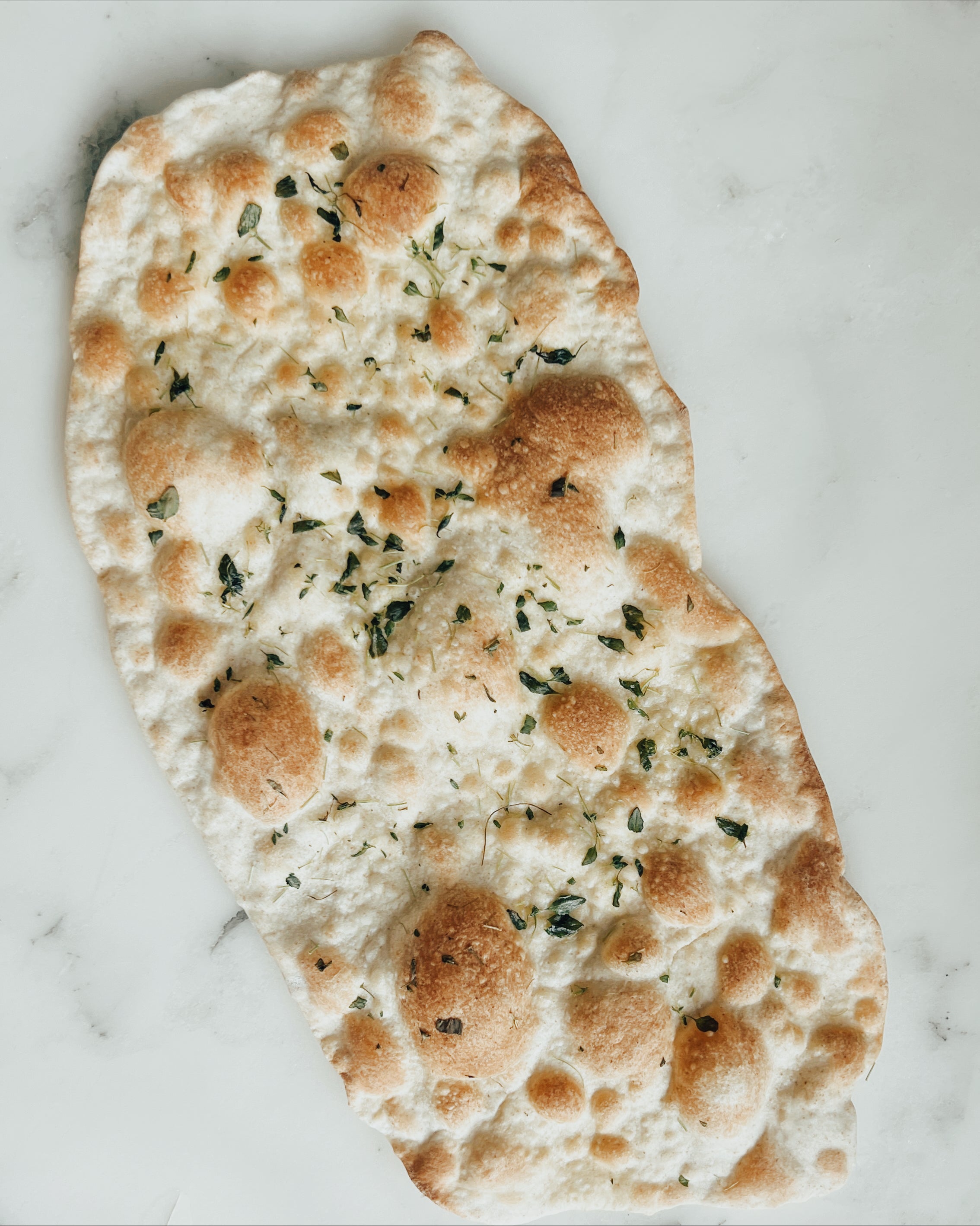 Flatbrød med timian og havsalt