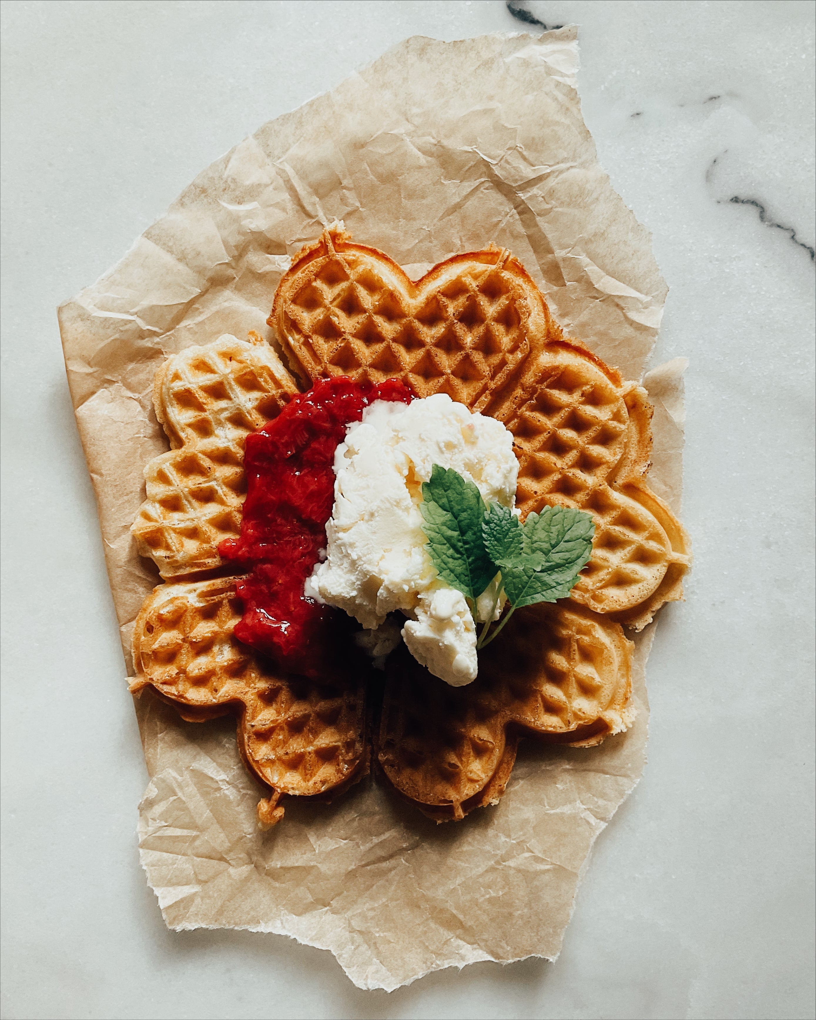 Vafler med surdeig - Skillebekk surdeig