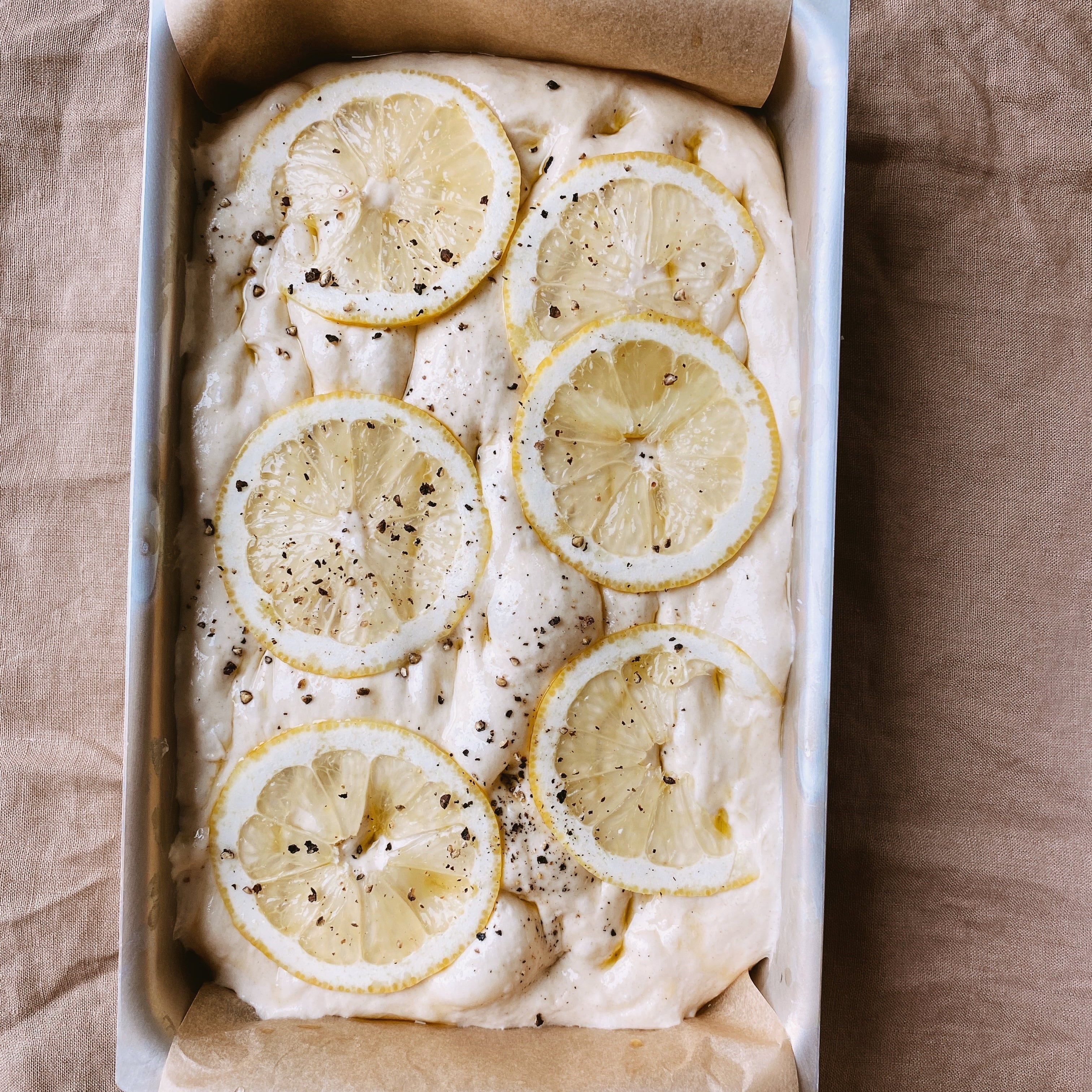 Focaccia med sitron - Skillebekk surdeig