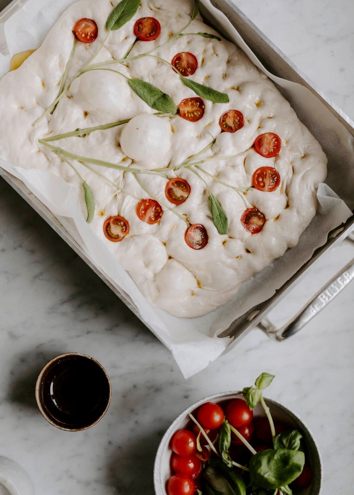 Focaccia med surdeig - Skillebekk surdeig
