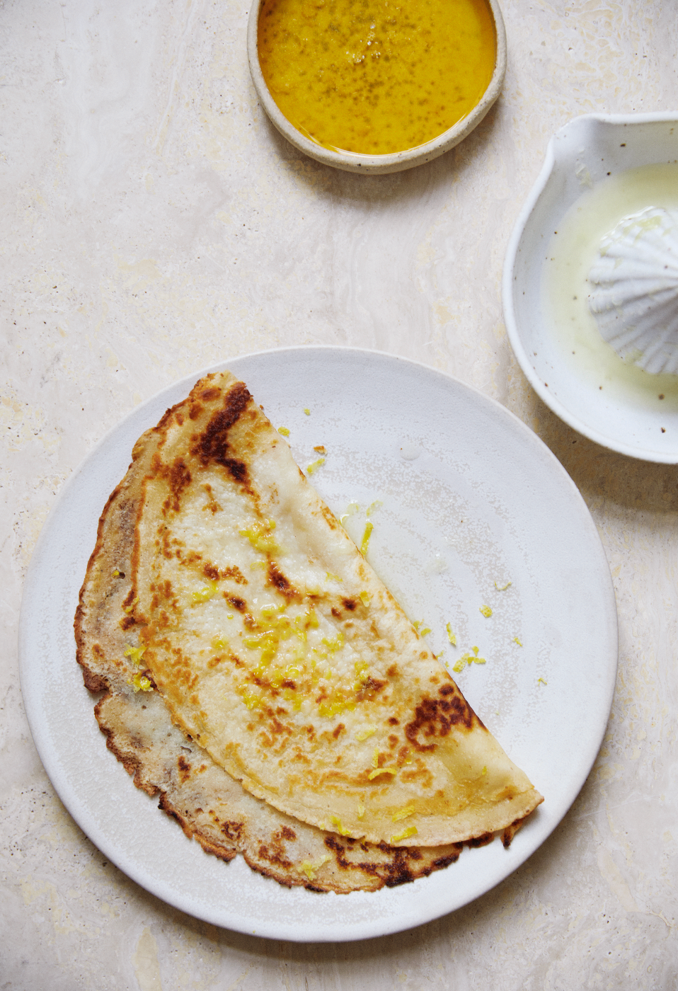 Pannekake med sitronsmør