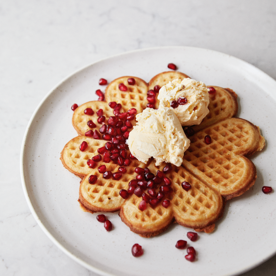 Surdeigsvaffel med spelt