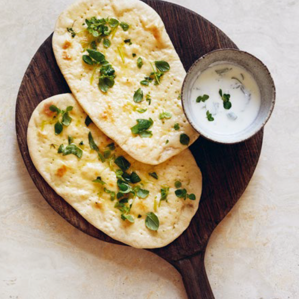 Nanbrød med surdeig