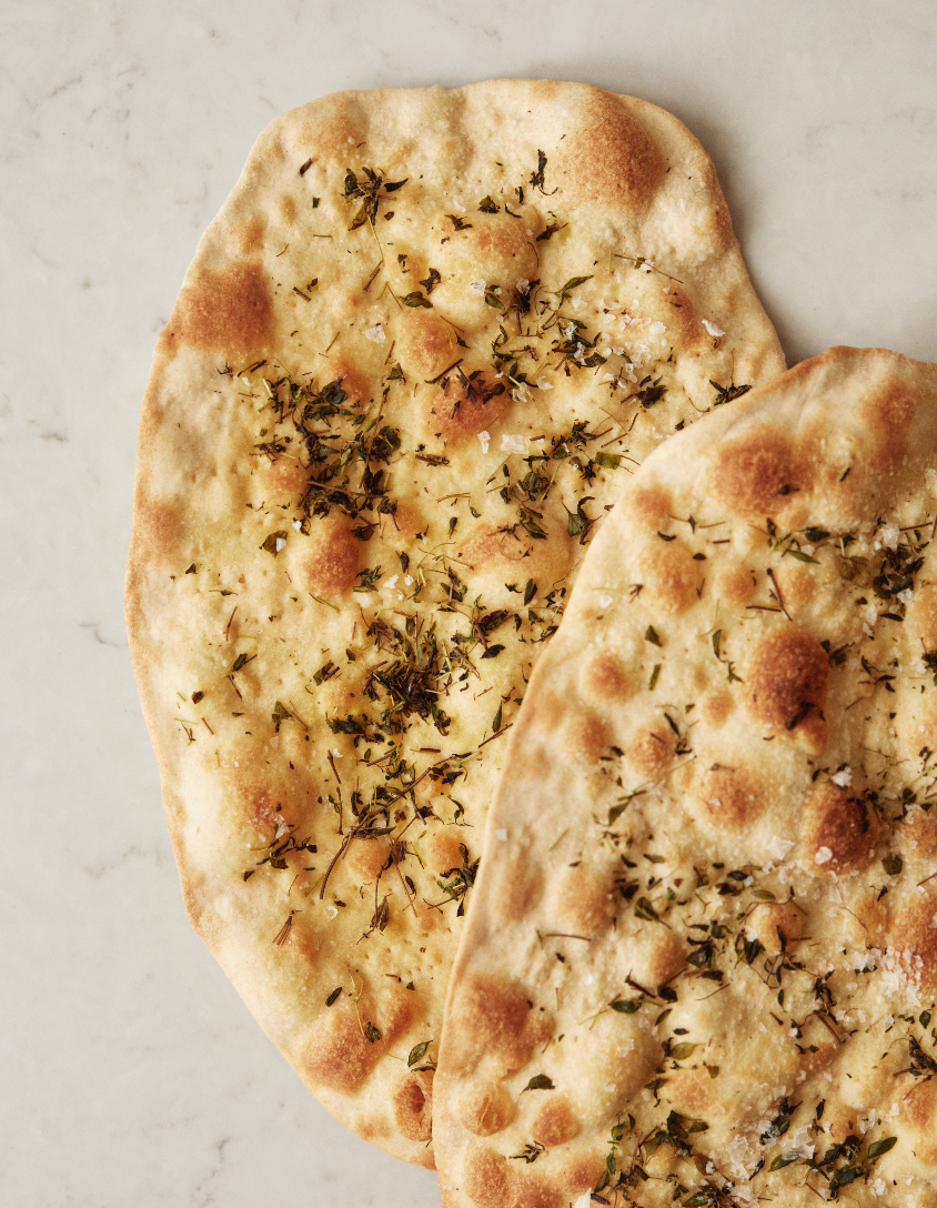 Flatbrød med timian og havsalt