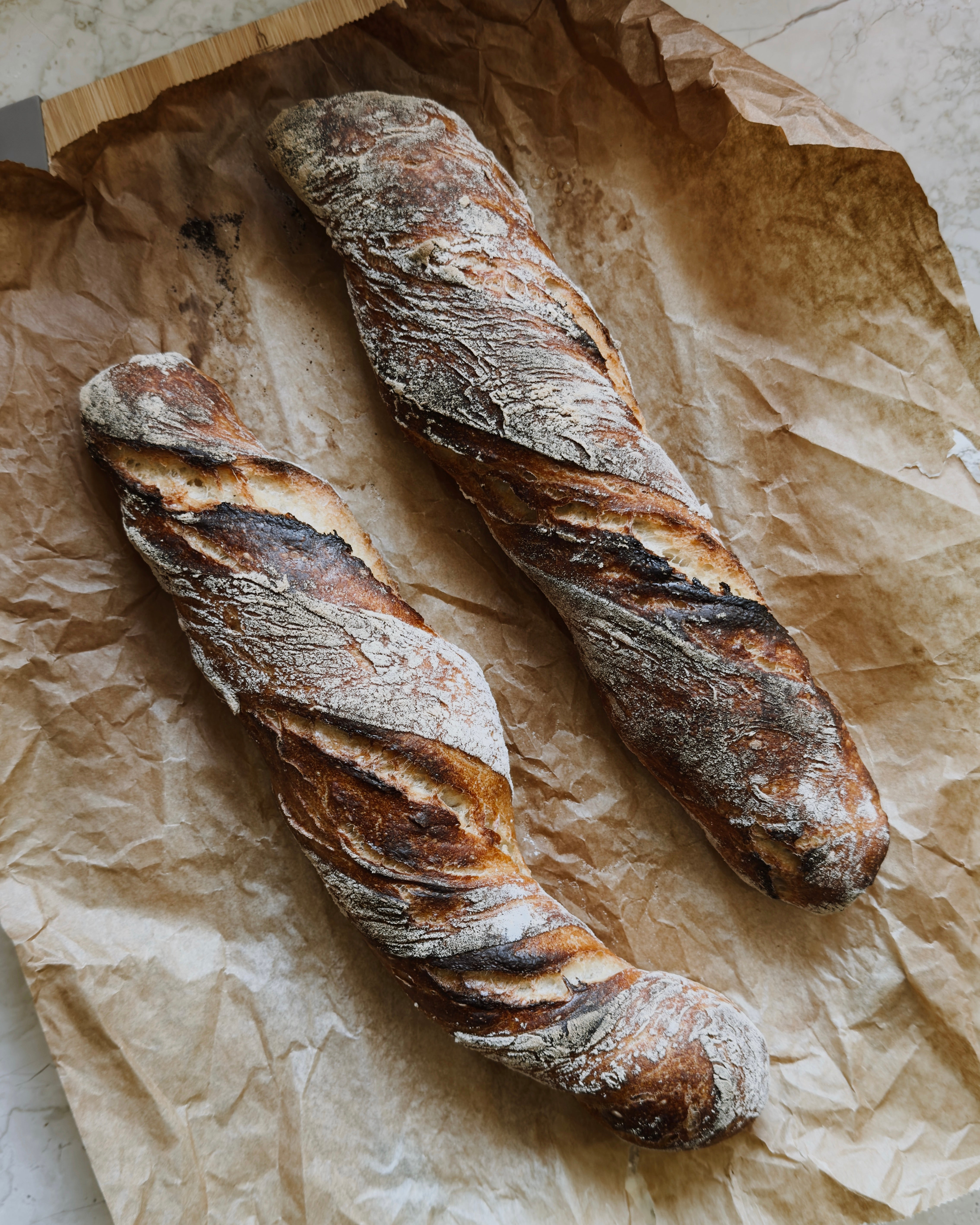 Enkle over-natten Baguetter