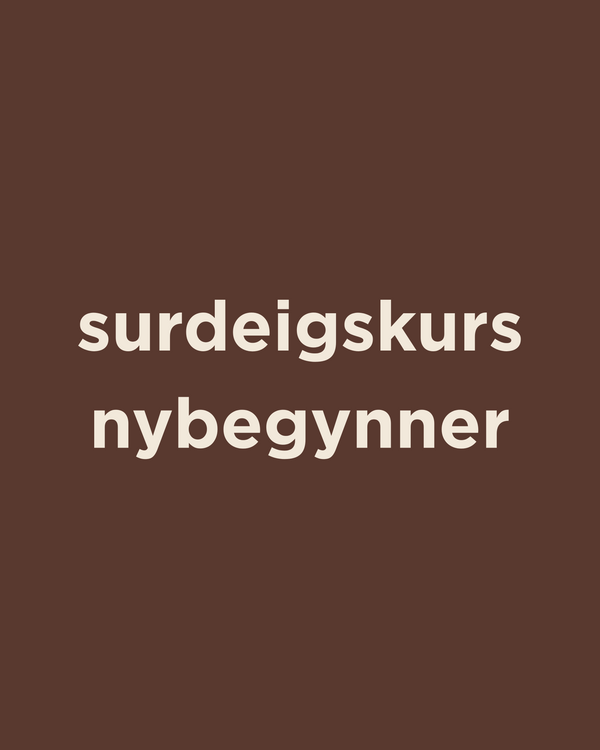 Surdeigskurs - Nybegynner