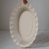 Brødkurv 24 cm - Rund - Kremfarget