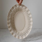 Brødkurv 24 cm - Rund - Kremfarget