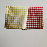 Gulrutet serviett i 100 % bomull – 40 × 40 cm