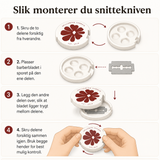 Snittekniv med blomst